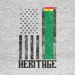 Bolivia Hispanic Heritage destressed flag T-Shirt